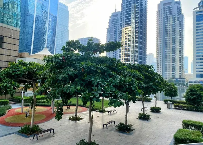 Delux Studio Apartment Dubai Marina The Bay 5 Min Beach Jbr & 3 Min To Tram Station